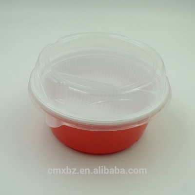 Microwave safe disposable 2 layers pp large cheap plastic bowls