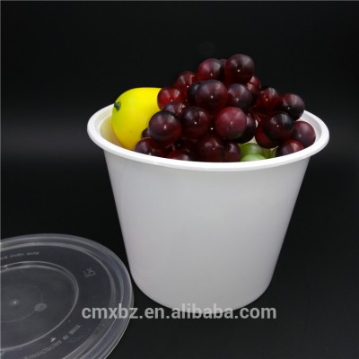 Large 2 liter disposable PP cheap plastic food grade bucket